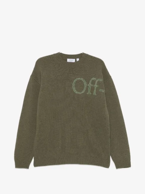 Off-White logo-embroidered sweater