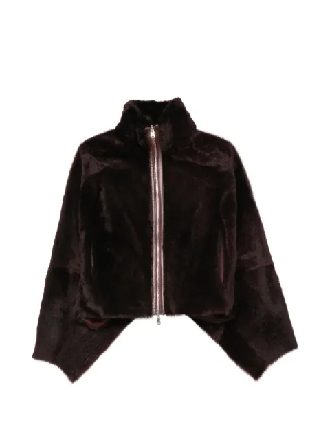 Utzon high-neck reversible jacket