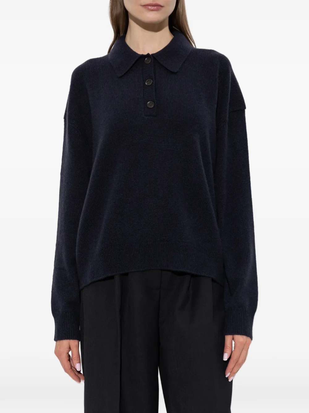 ANINE BING Lee trui met polokraag Blauw