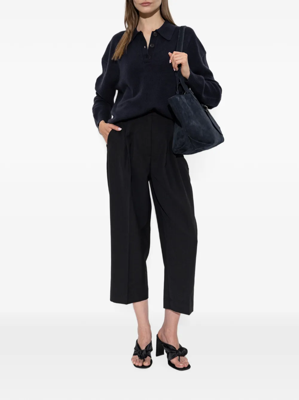 ANINE BING Lee trui met polokraag Blauw