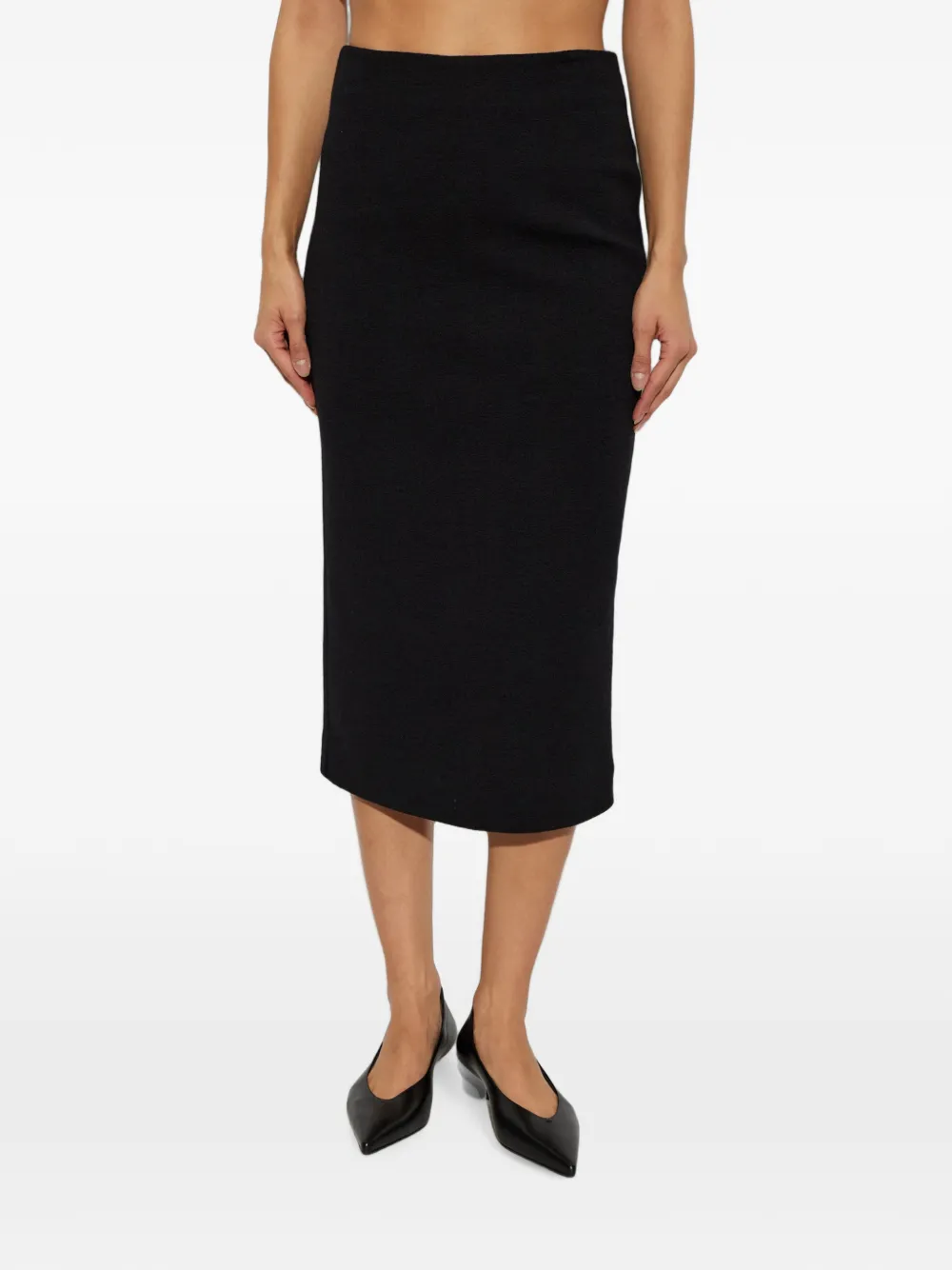Max Mara Lesena kokerrok Zwart