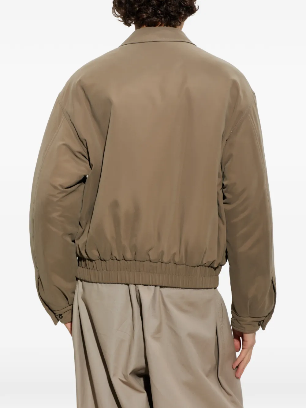Giorgio Armani insulated collared bomber jacket Bruin