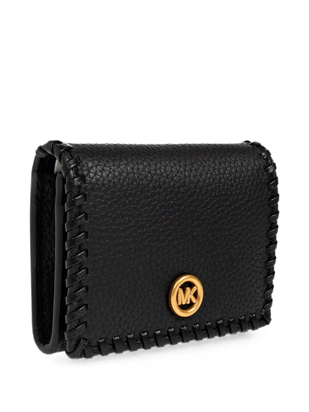 Michael Kors Pasjeshouder met logoplakkaat en stiksels Zwart