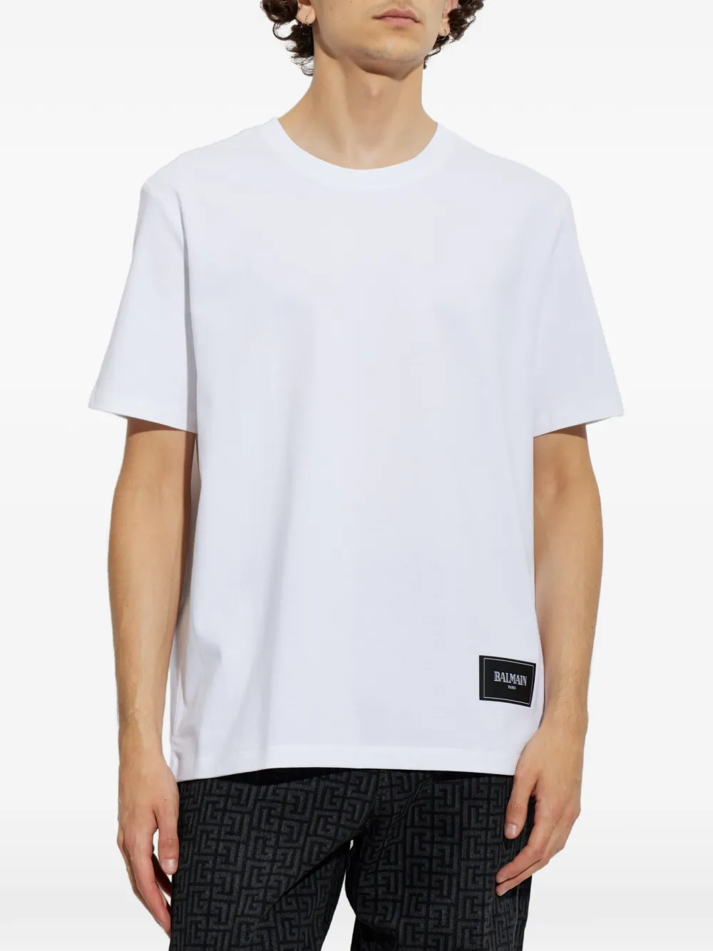 Balmain 2-pack T-shirten met ronde hals Wit