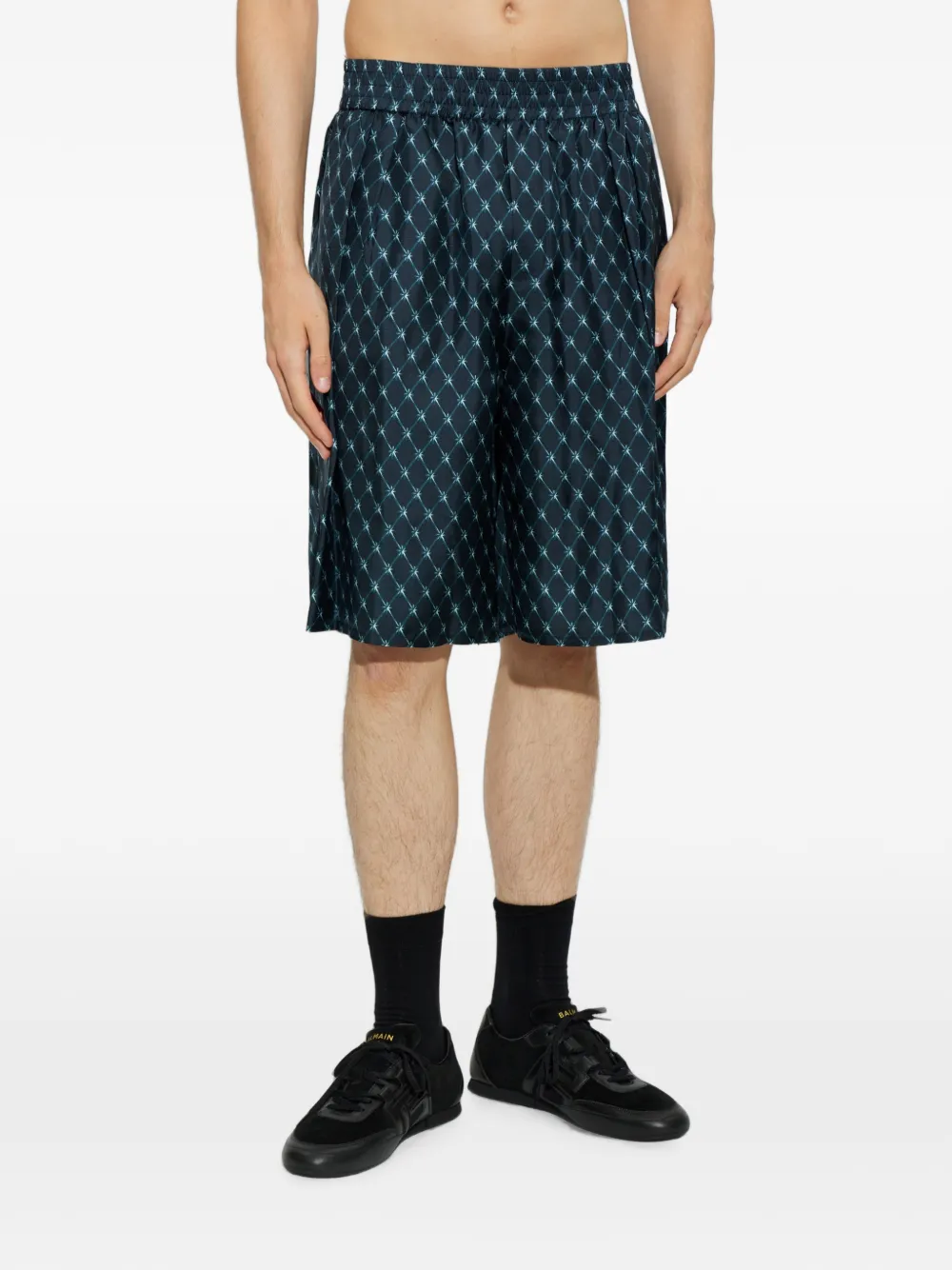 Balmain Zijden shorts Blauw