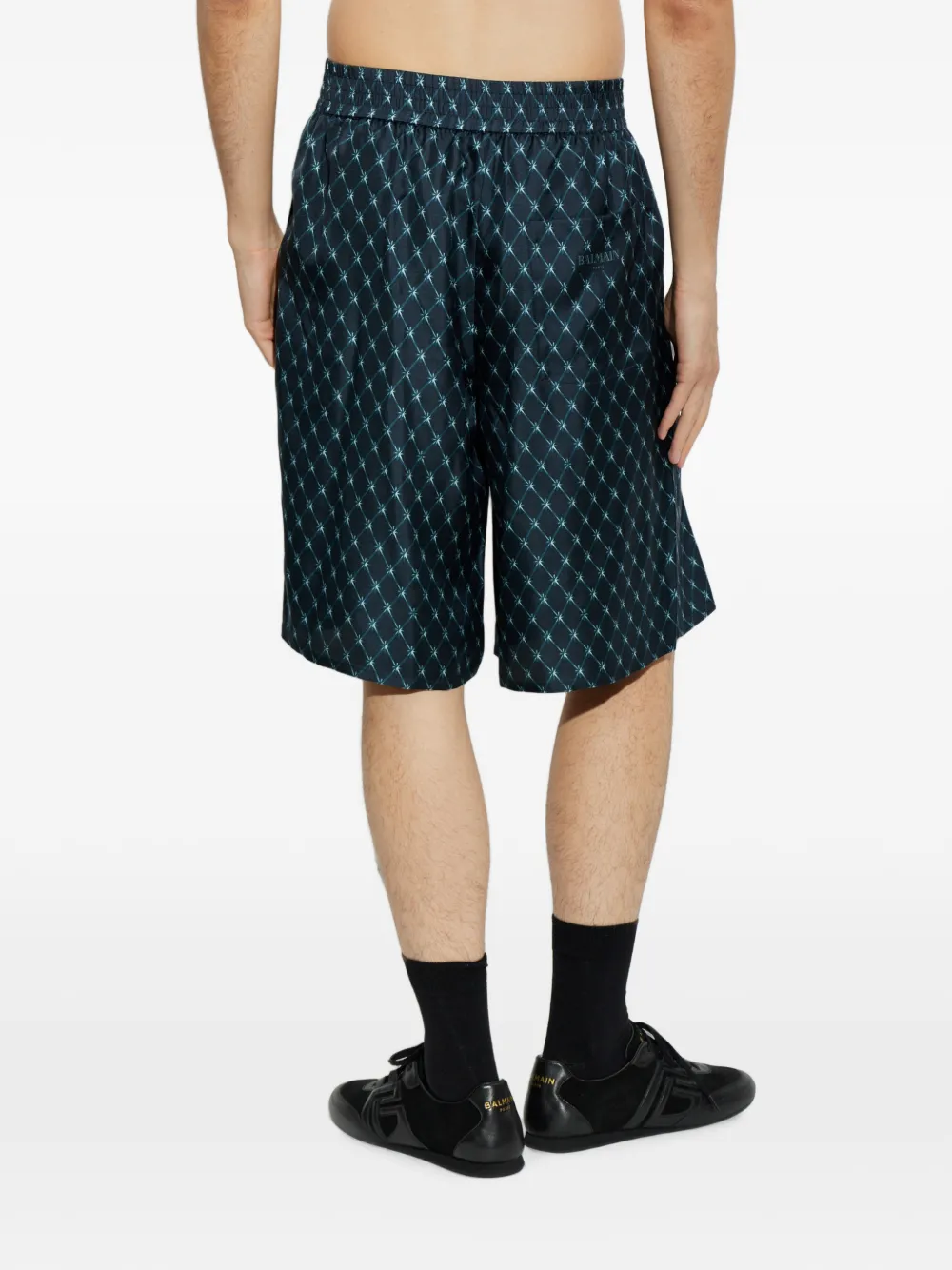 Balmain Zijden shorts Blauw