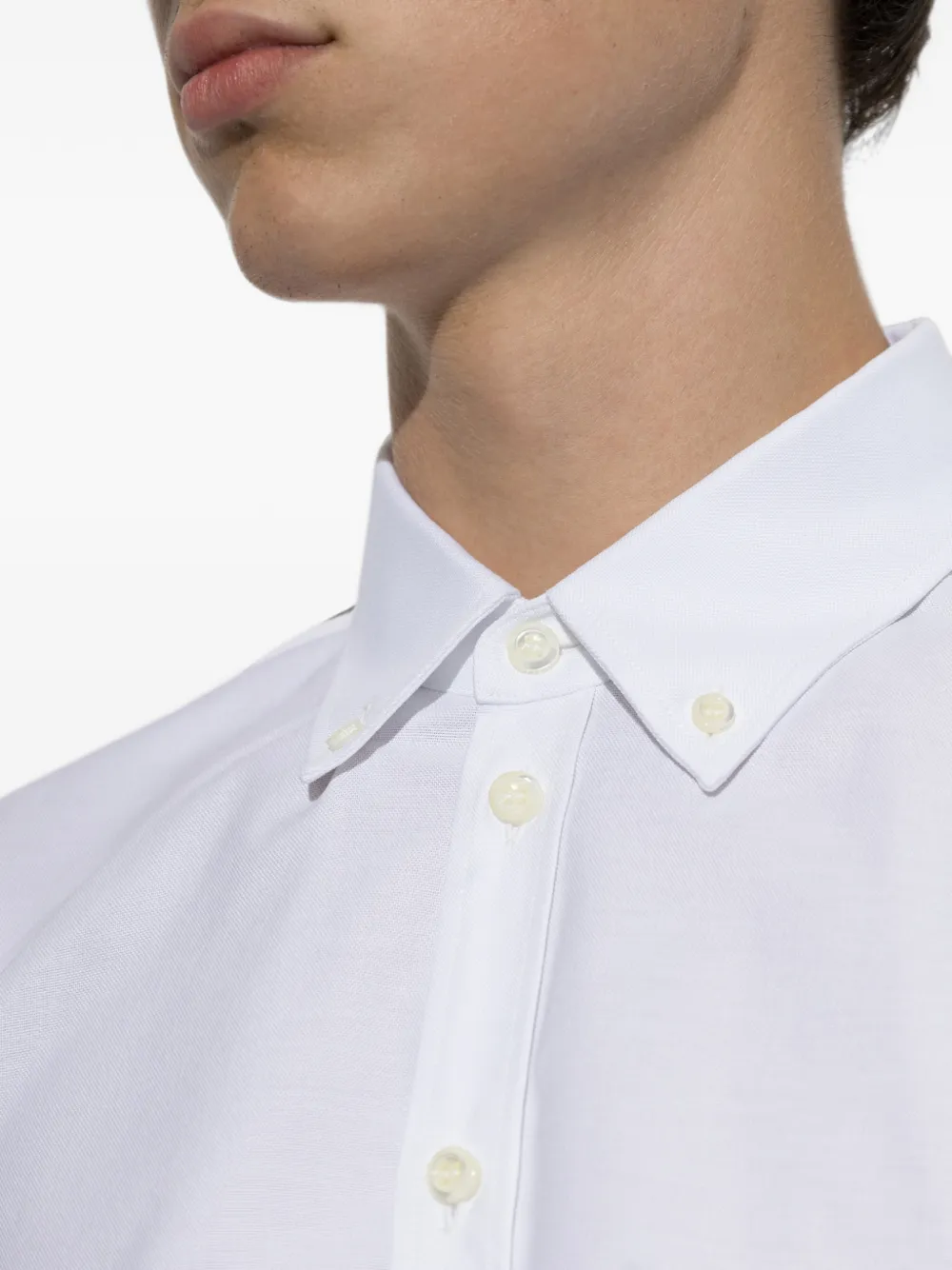 DSQUARED2 Overhemd met geborduurd logo Wit
