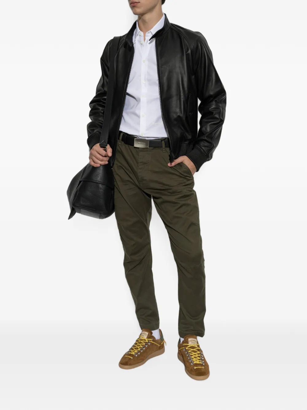 DSQUARED2 Overhemd met geborduurd logo Wit