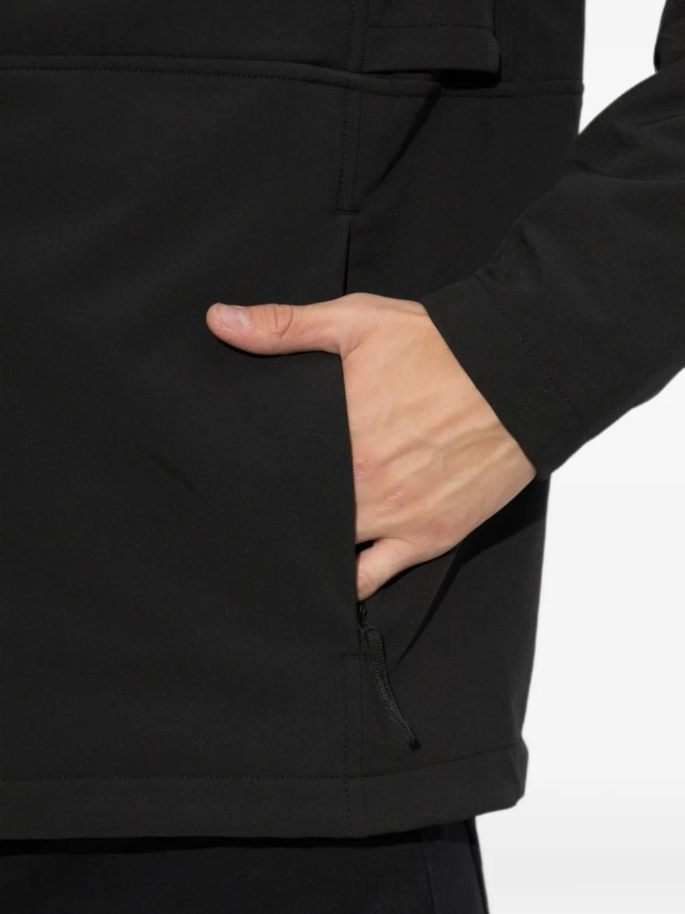 Stone Island Jack met capuchon Zwart