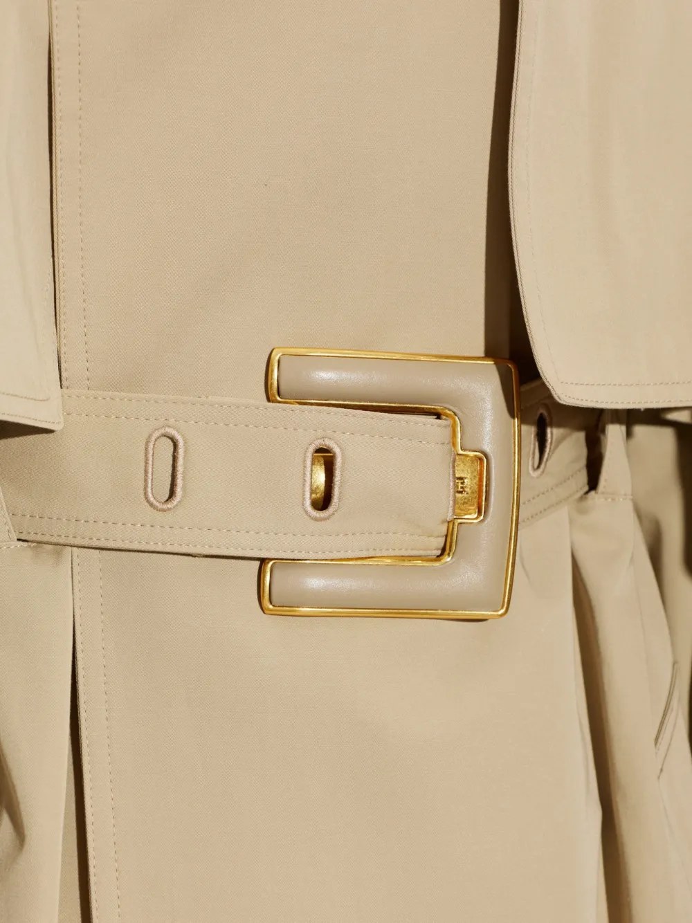 Balmain Trenchcoat met riem Beige