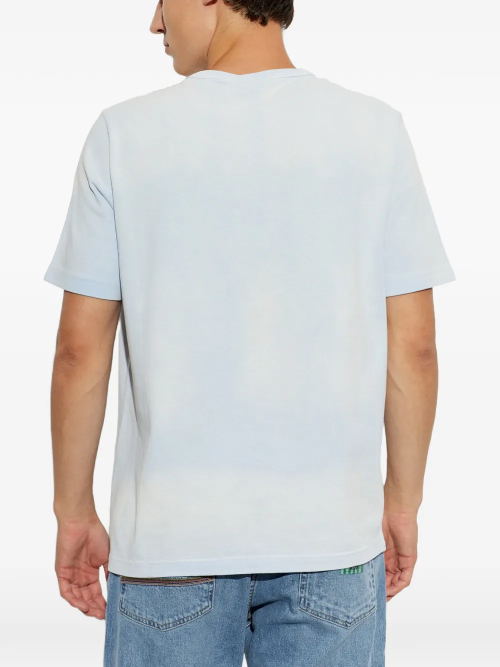 PS Paul Smith T-shirt met doodskopprint Blauw