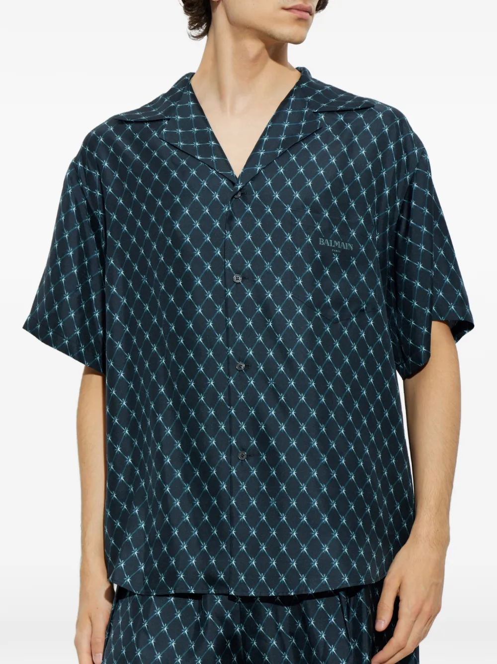 Balmain Zijden overhemd Blauw