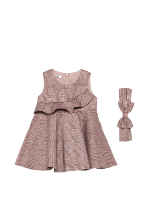 Liu Jo Kids check ruffled dress