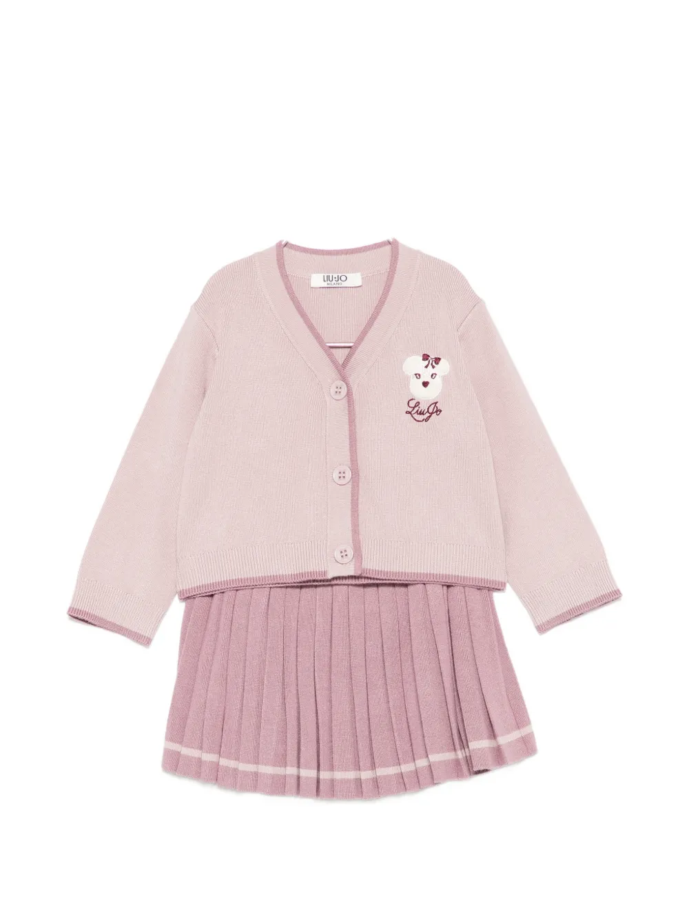 Liu Jo Kids pleated dress - Rosa