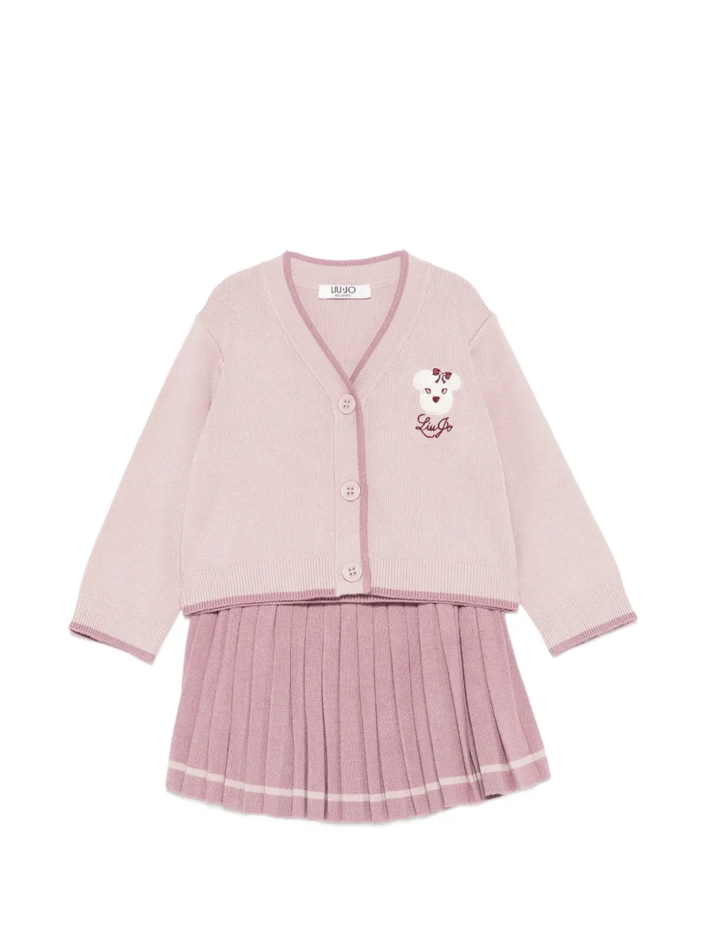 Liu Jo Kids pleated dress - Rosa