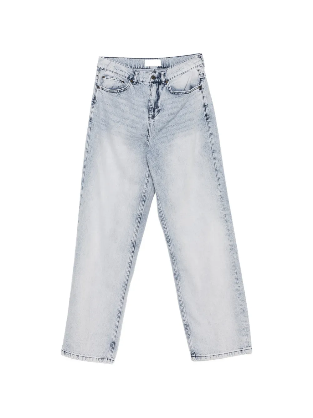 Les Deux Roi acid-wash wide-leg jeans - Blu