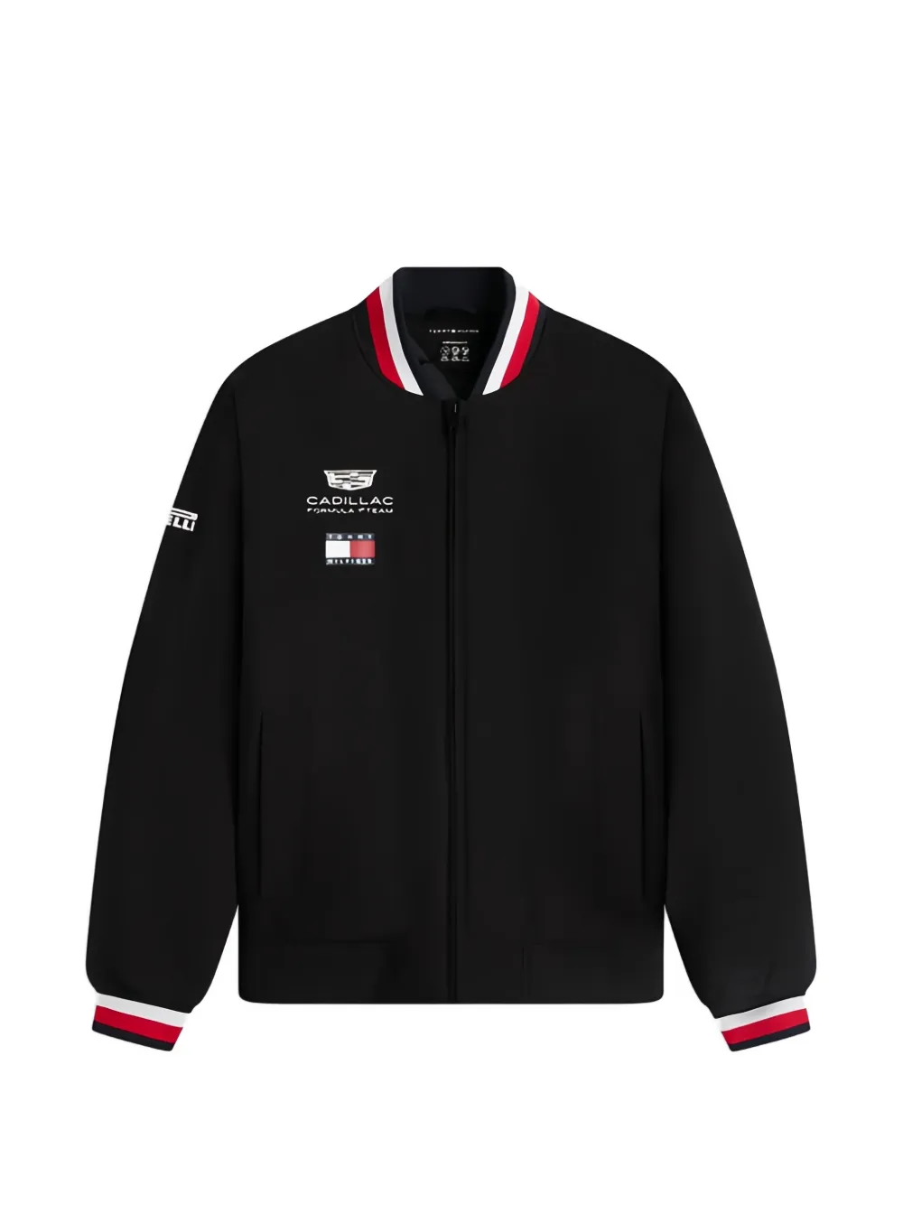 Tommy Hilfiger x Cadillac Formula 1 logo-embroidered bomber jacket - Schwarz
