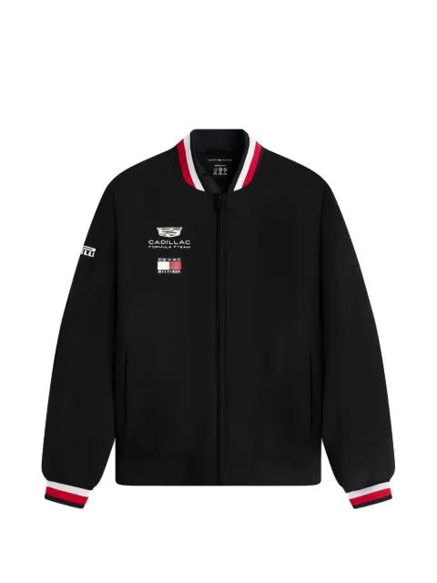 Tommy Hilfiger x Cadillac Formula 1 logo-embroidered bomber jacket
