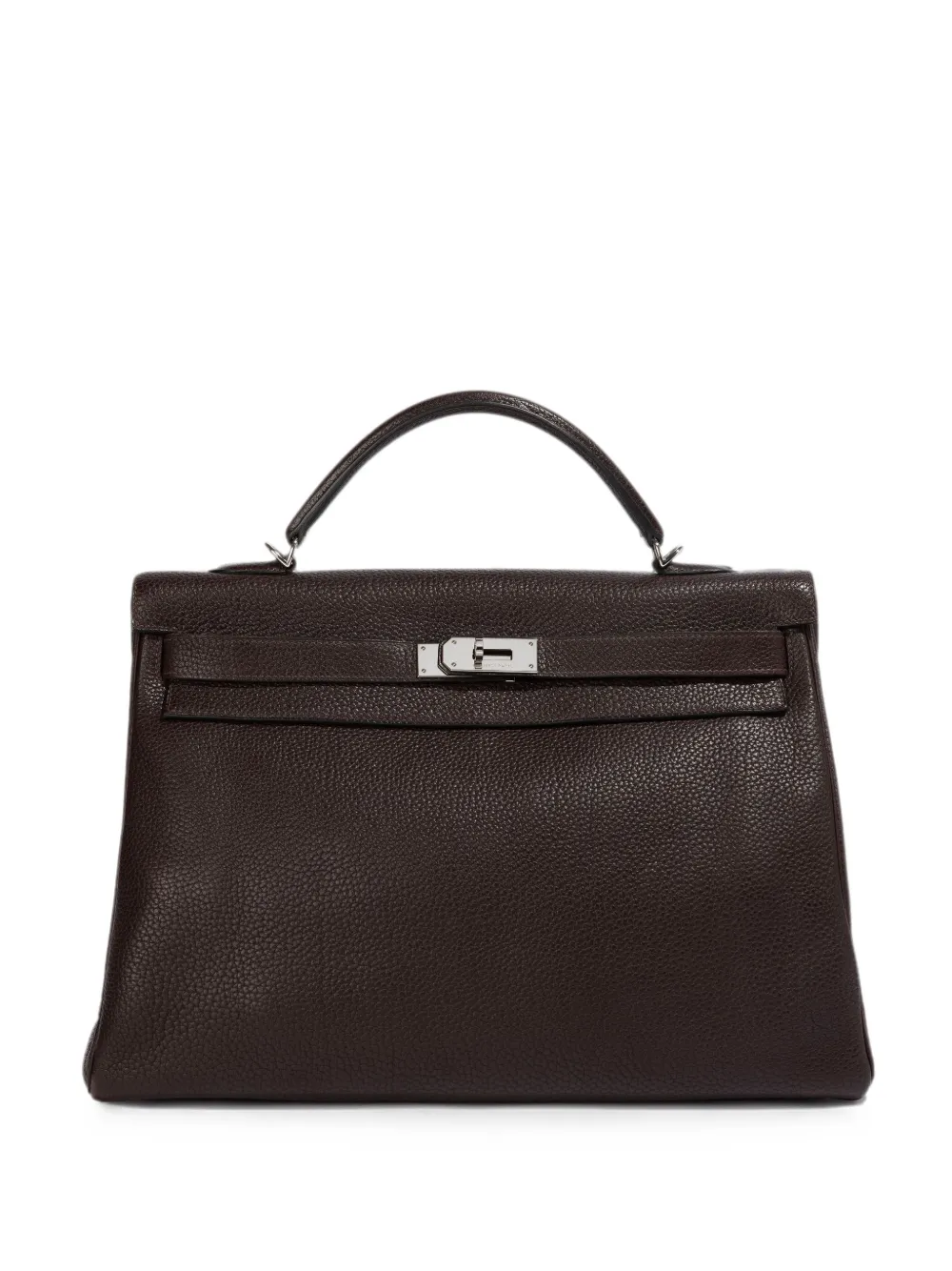 Hermès Pre-Owned 40 Kelly leather tote bag - Braun