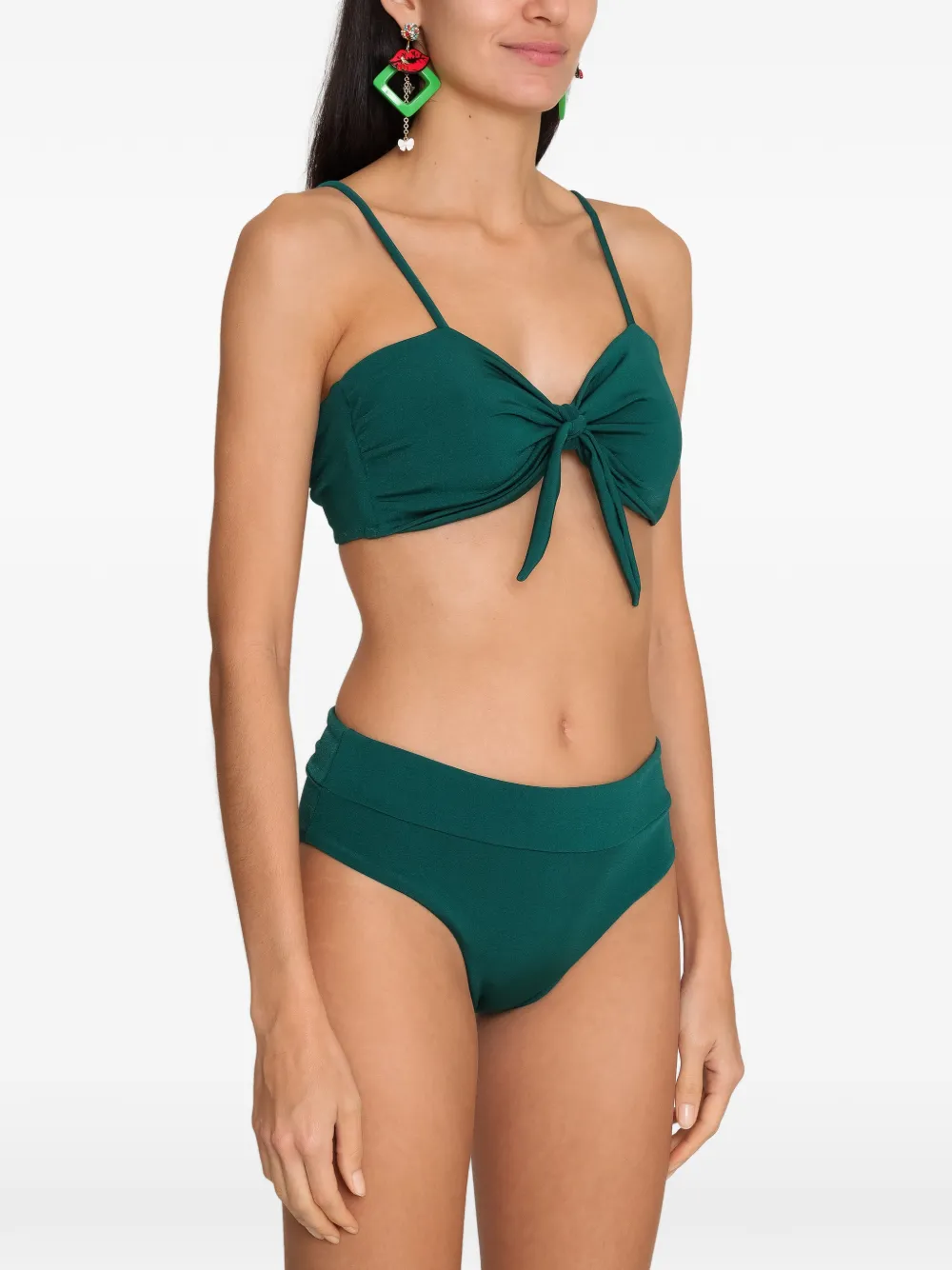 Amir Slama Bikini met geknoopt detail Groen