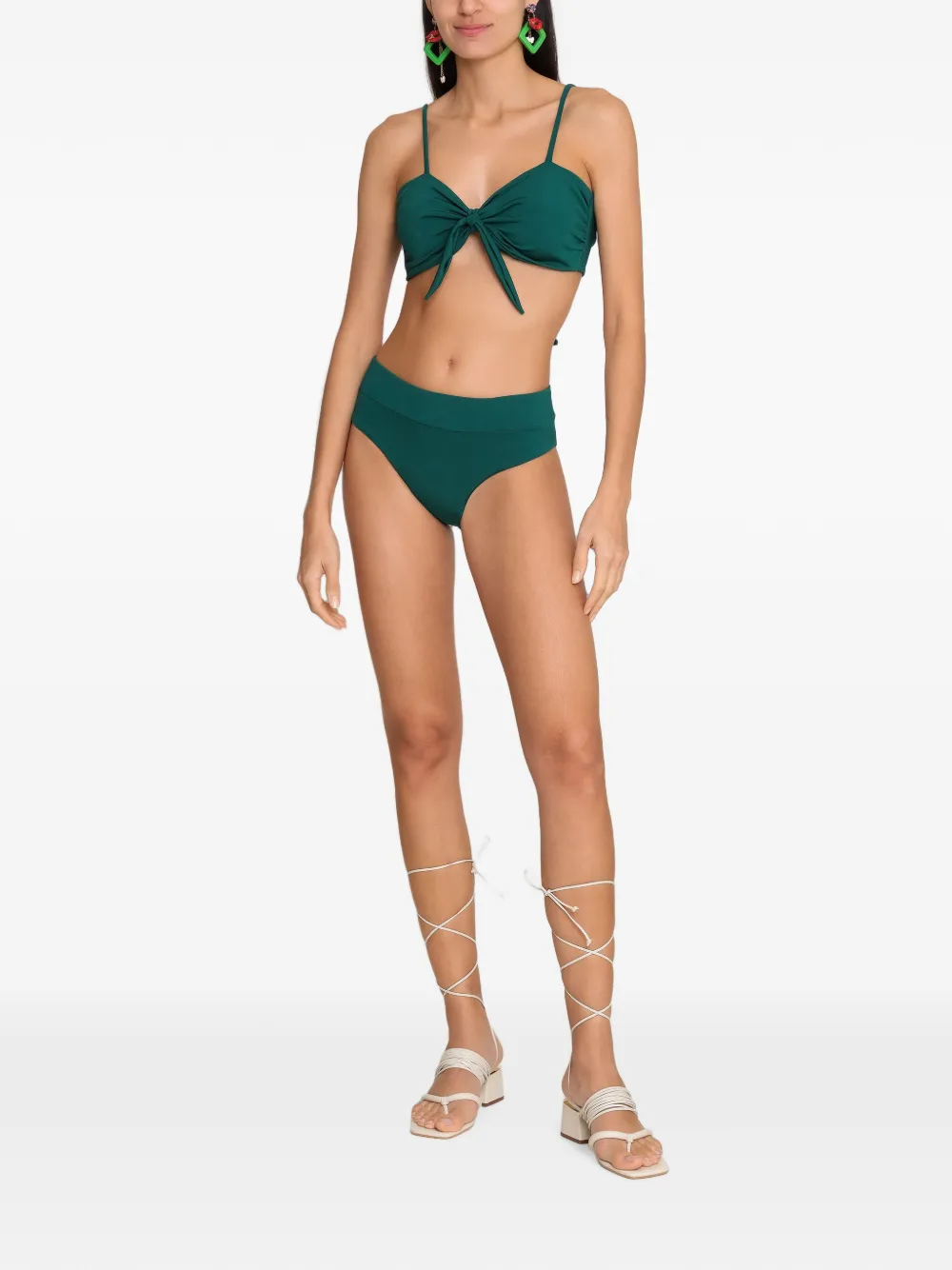 Amir Slama Bikini met geknoopt detail Groen