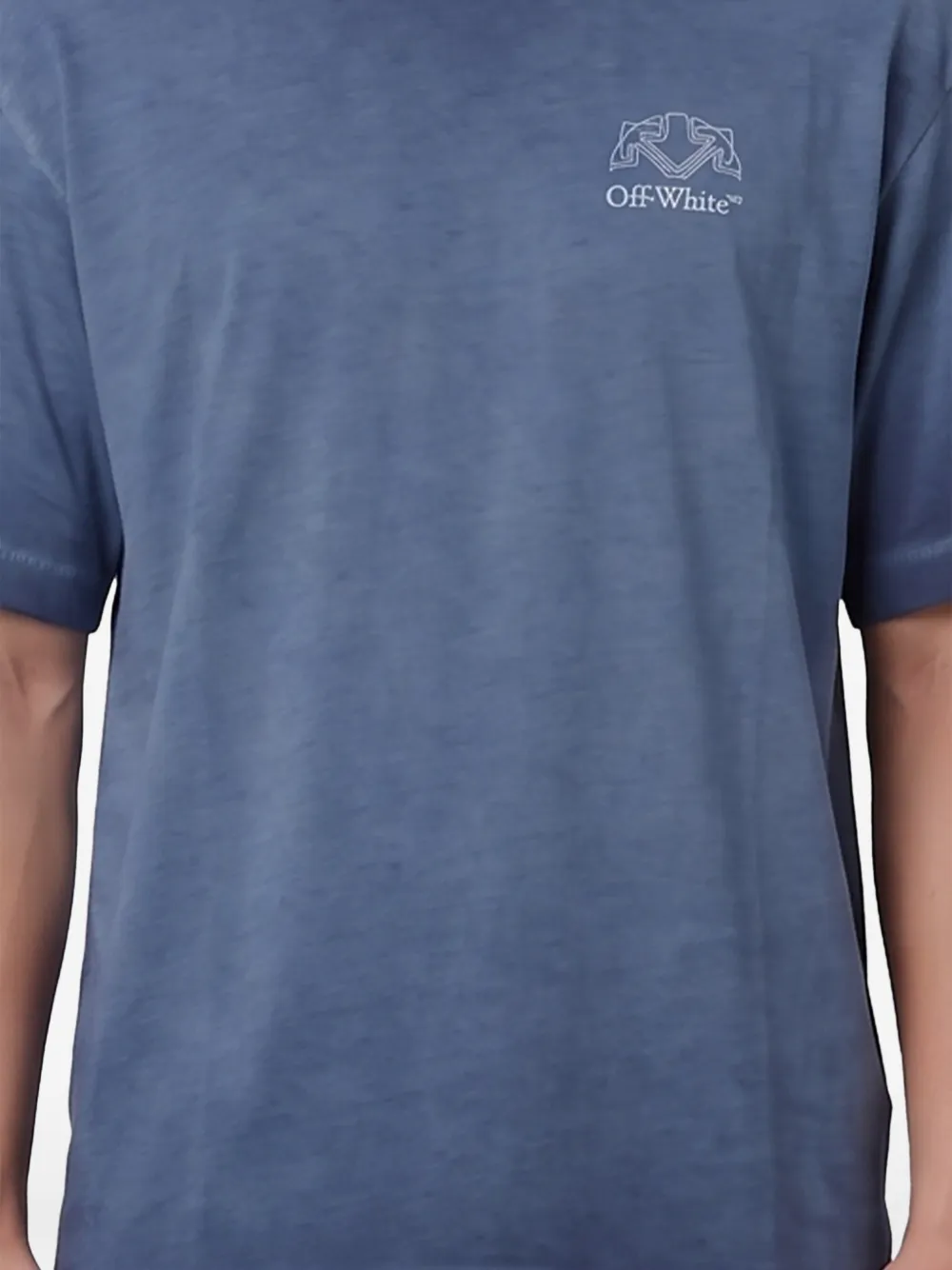 Off-White Half Arrow Skate T-shirt Blauw