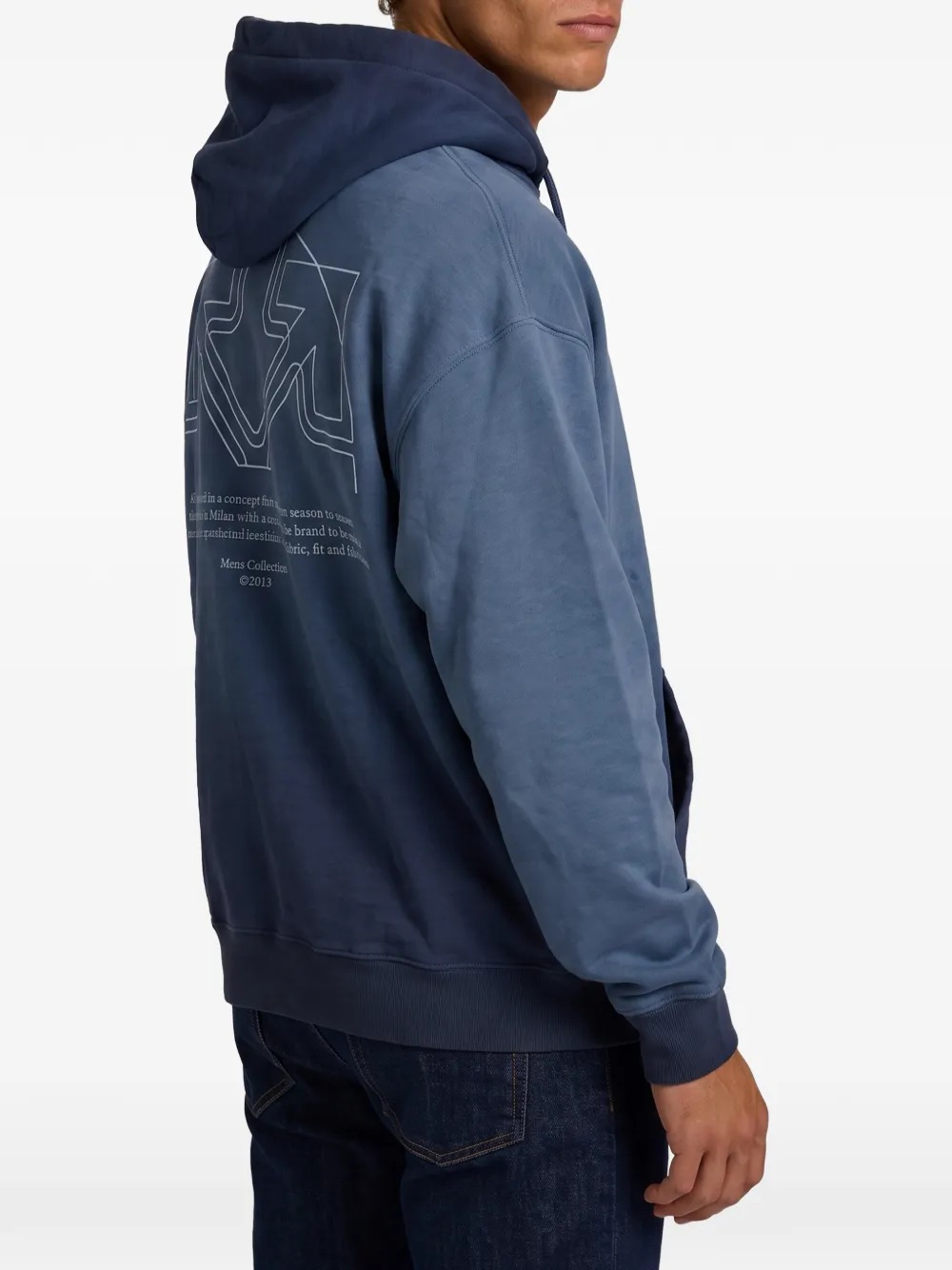 Off-White Offline Half Arrow hoodie Blauw