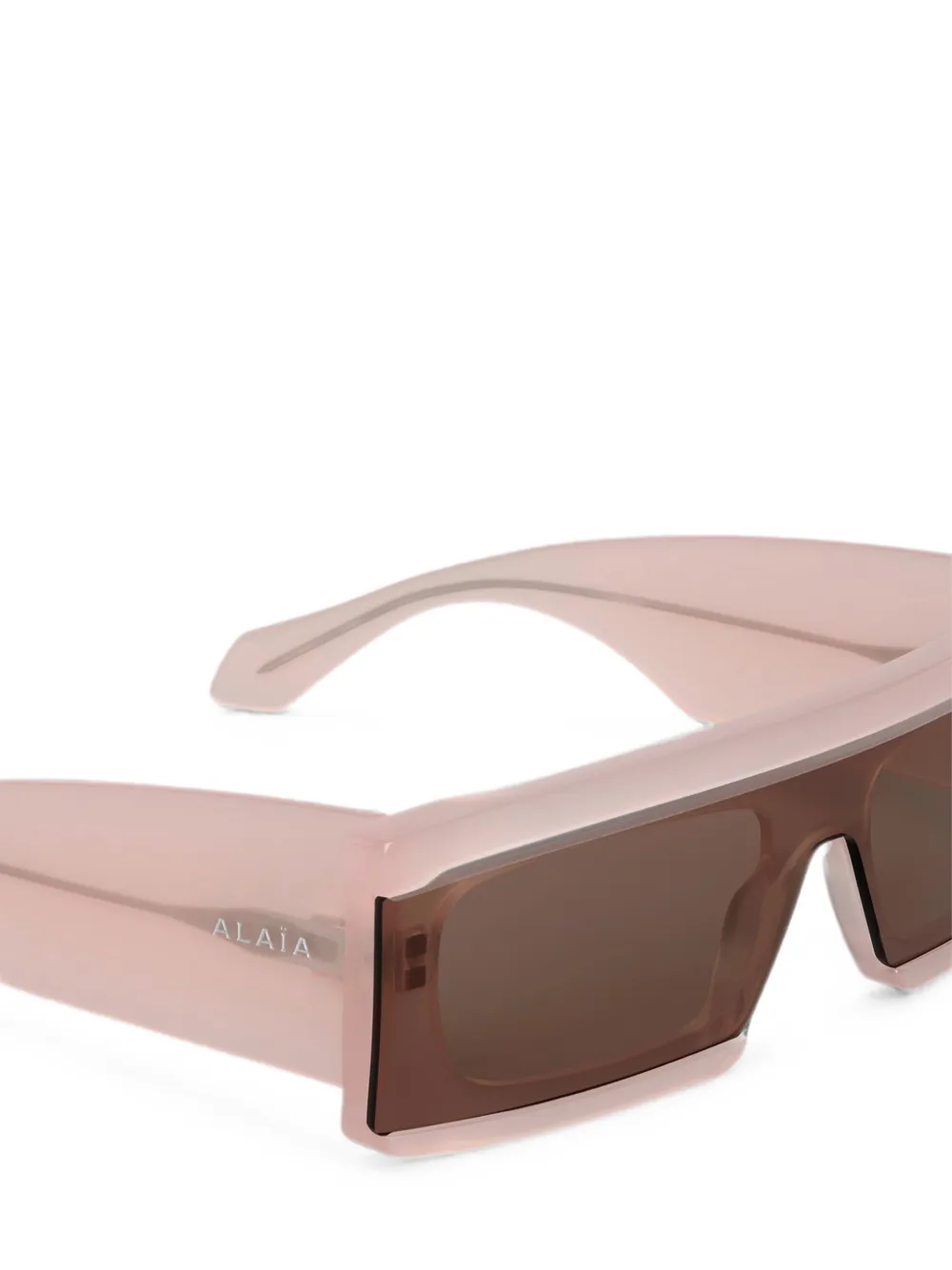Alaia Eyewear Zonnebril met rechthoekig montuur Roze