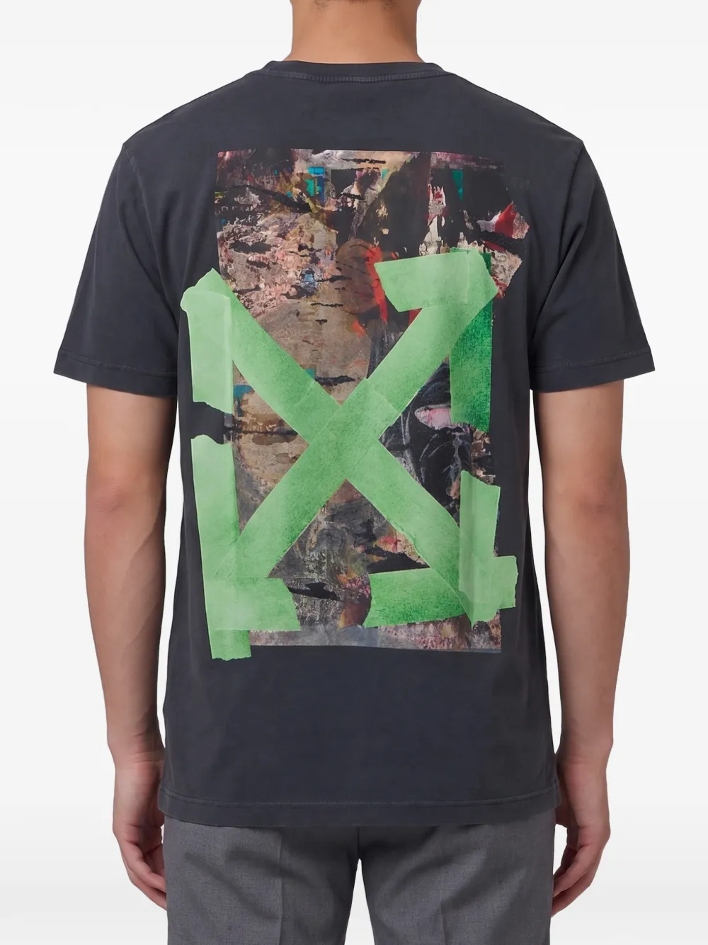 Off-White Bacco Arrow katoenen skate-T-shirt Zwart