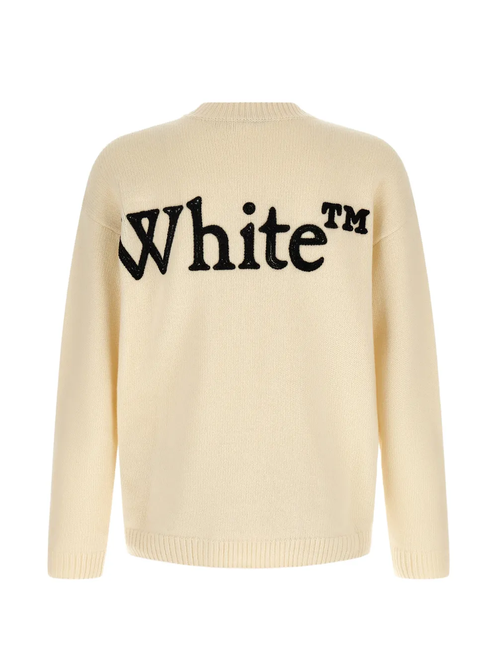 Off-White Trui met ronde hals Beige