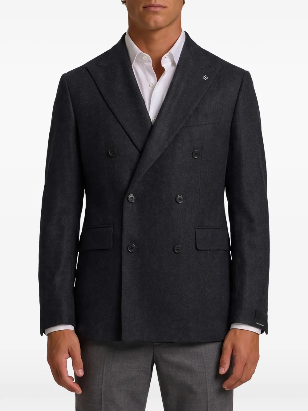 Tagliatore New York double-breasted jacket - Grigio