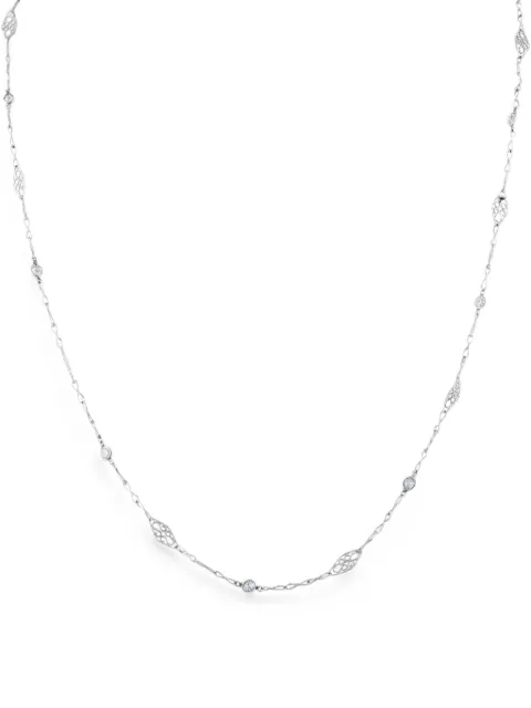 LB Exclusive diamond filigree station necklace