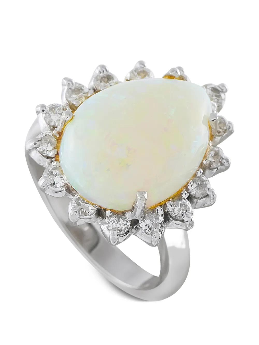 LB Exclusive opal diamond ring - Silber