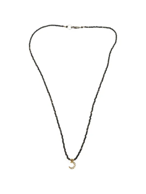 Madison collar con dije de luna y hematites