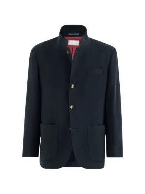 Brunello Cucinelli ハイネック ジャケット | ブルー | FARFETCH JP