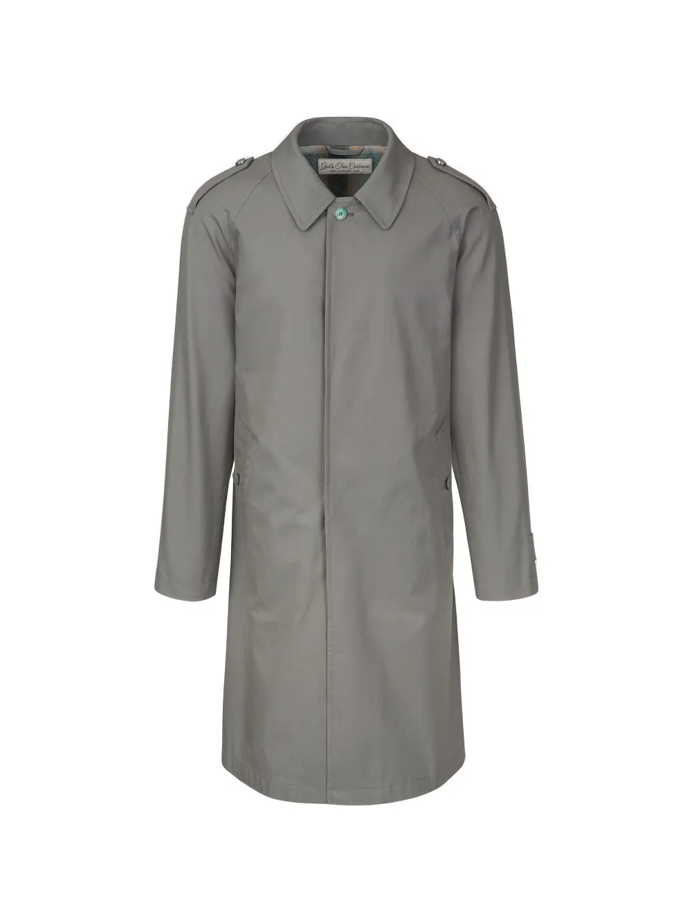 GOD'S TRUE CASHMERE gemstone-embellished cashmere coat - Grau