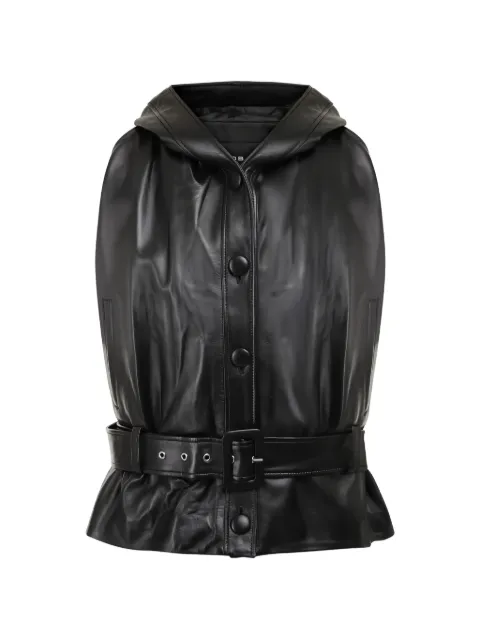 Jacob Lee hooded belted vest