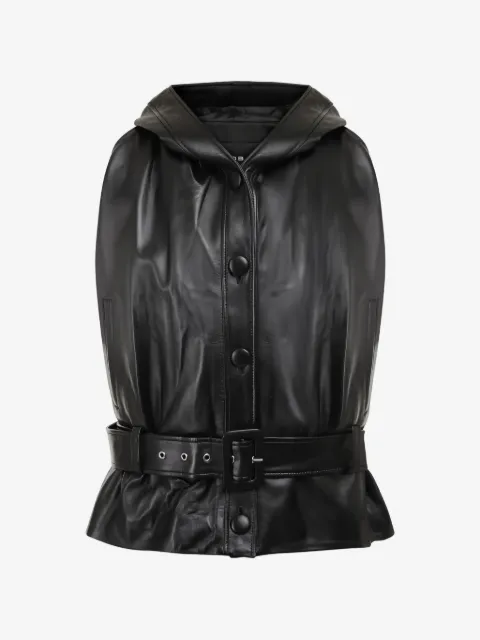 Jacob Lee hooded belted vest
