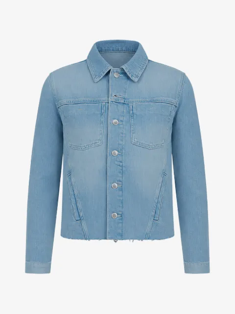 L'Agence Janelle raw-edge denim jacket