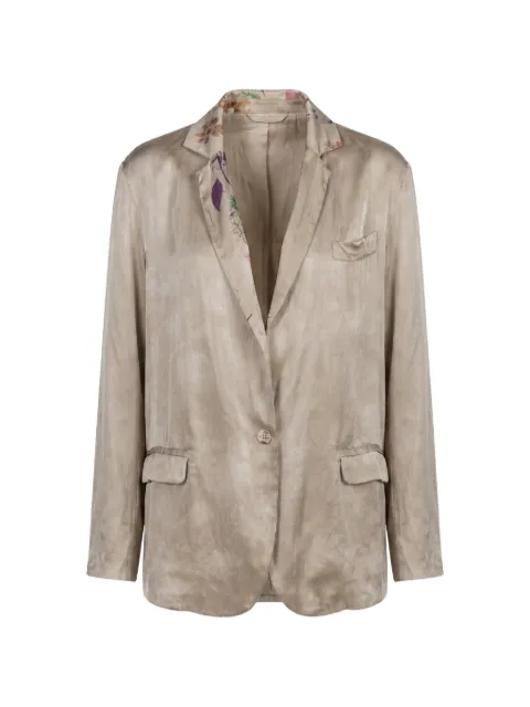 Avant Toi floral-print patchwork jacket