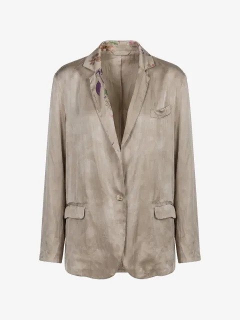 Avant Toi floral-print patchwork jacket