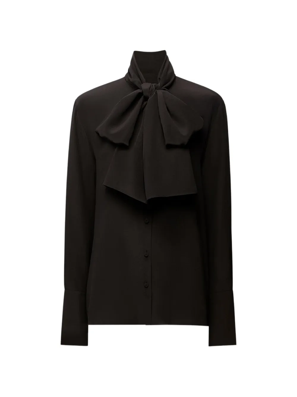Another Tomorrow Signature bow blouse