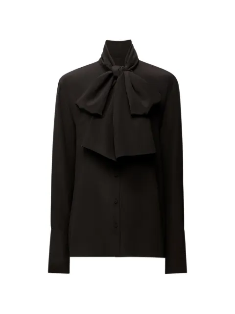 Another Tomorrow Signature bow blouse