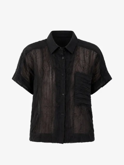 Pharaoh Zoey sheer crinkled shirt