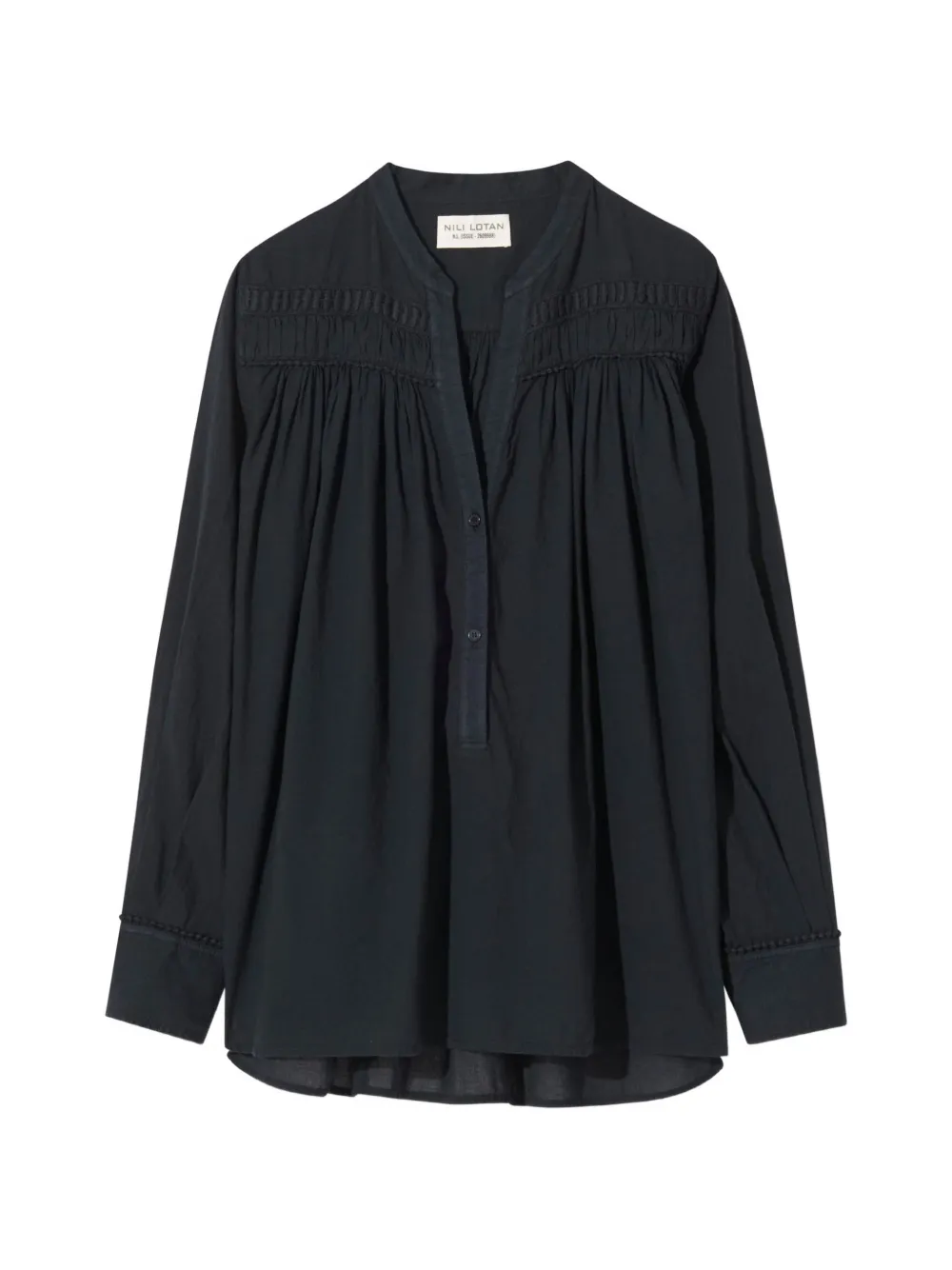 Nili Lotan Clarys pleated blouse - Nero