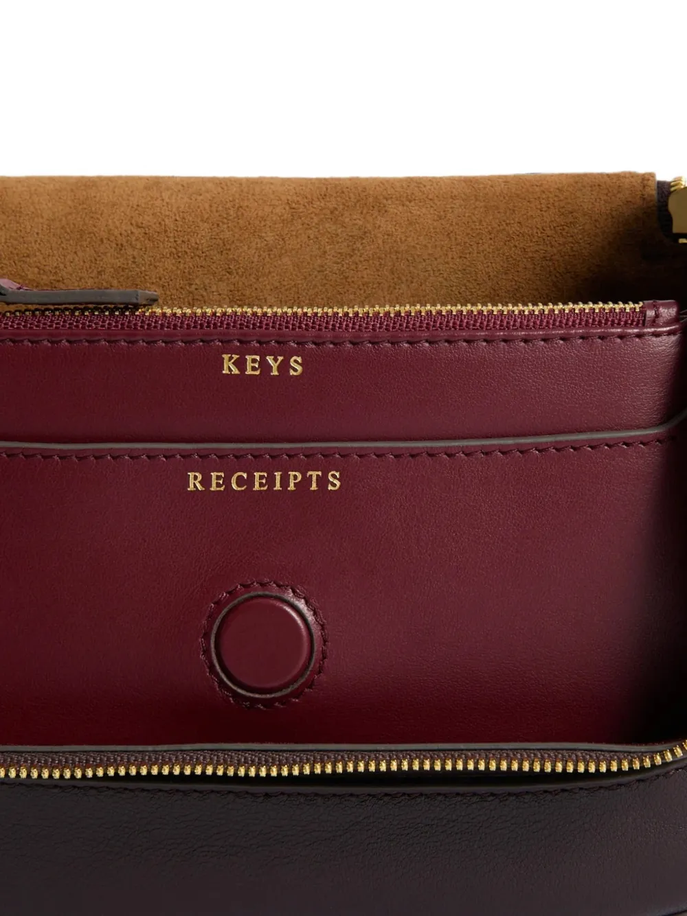 Anya Hindmarch Vere Leather Cross Body Bag in Purple, view 5