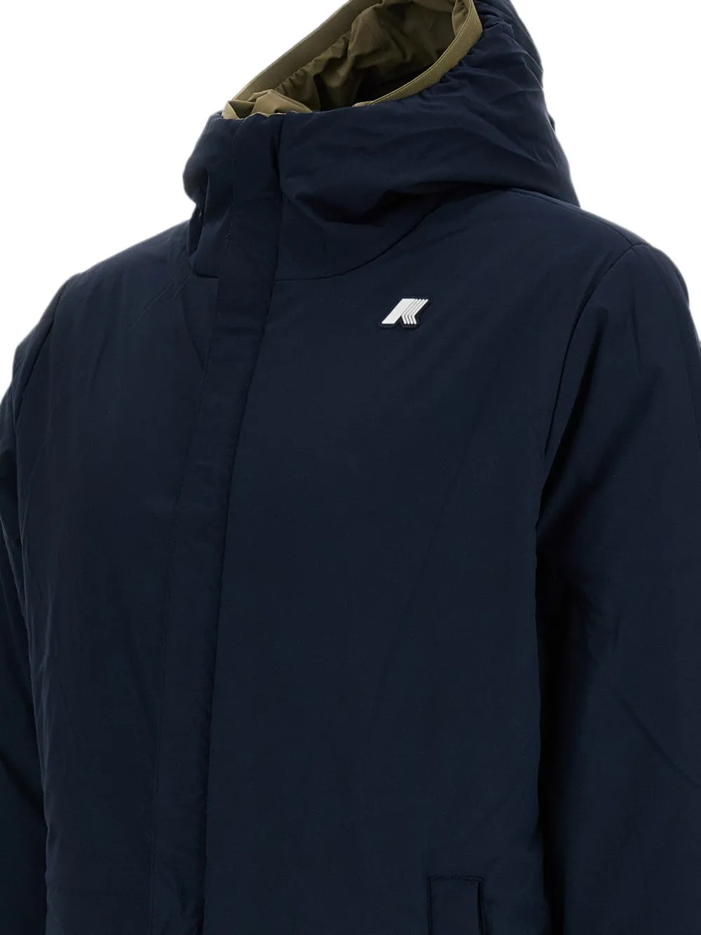 K-Way Jacob St Warm jack met capuchon en rits Groen