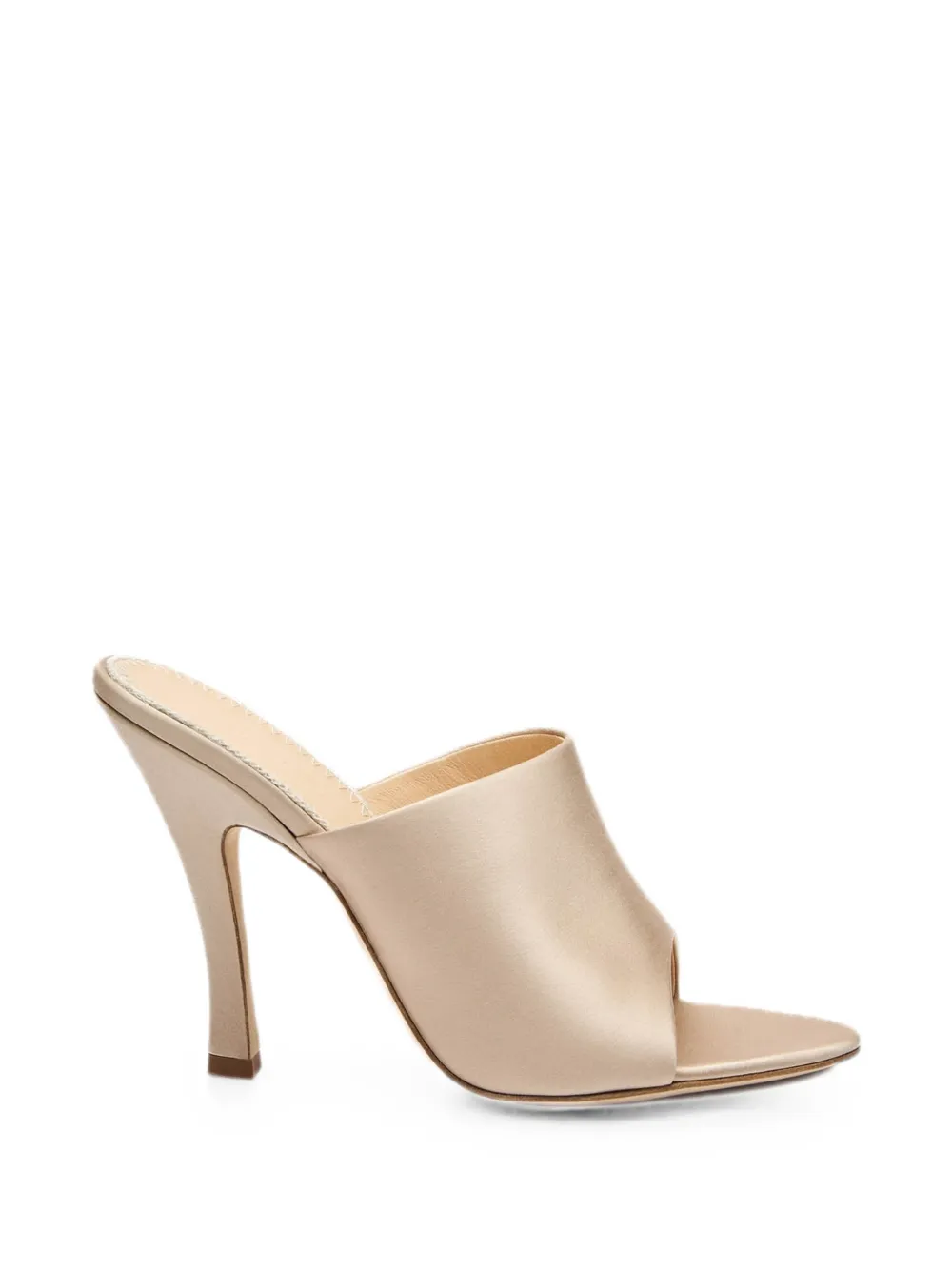 Magda Butrym satin-finish open-toe sandals Beige