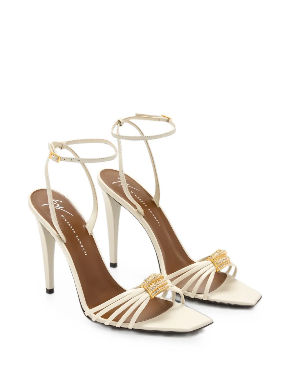 Giuseppe Zanotti Sunset sandalen verfraaid met kristallen Beige