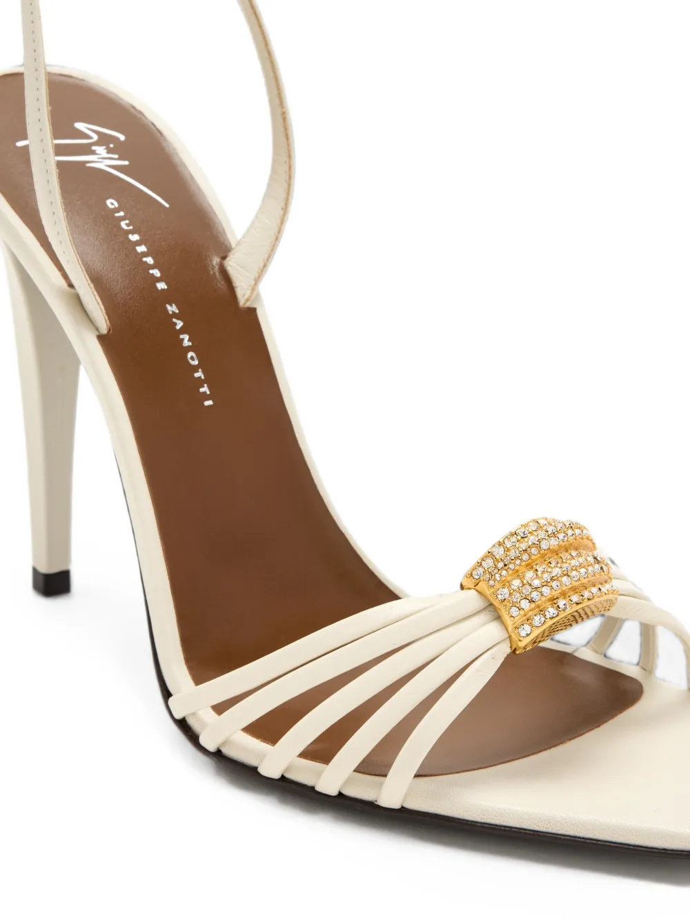 Giuseppe Zanotti Sunset sandalen verfraaid met kristallen Beige